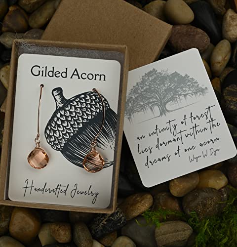 Rose Gold Rose Quartz Drop Earrings Sterling Silver4