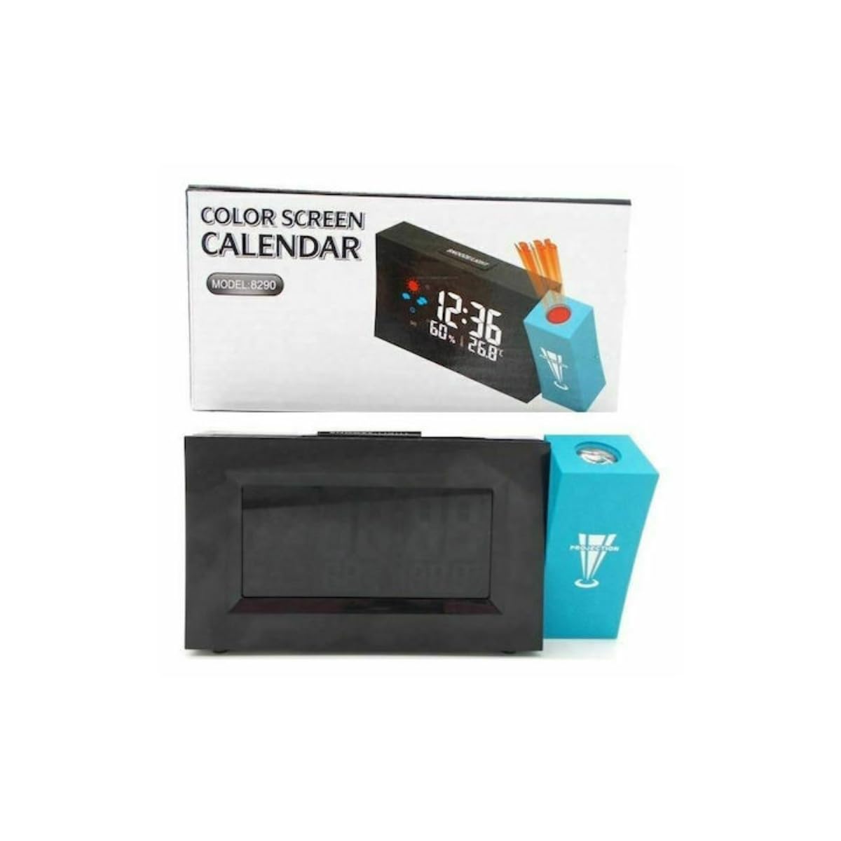 Nightlight Digital Alarm Clock: Smart Bedside Desk Table Electronic Clock, Battery Operated Mute Luminous Alarm Clock, Adjustable Light,Projection Clocks for Bedrooms, USB Charger, Snooze Model