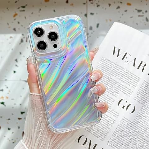 UMIONE for iPhone 11 pro case, Dazzling Colorful Water Ripple, Unique Flowing Texture Design, Soft and Lightweight Cover