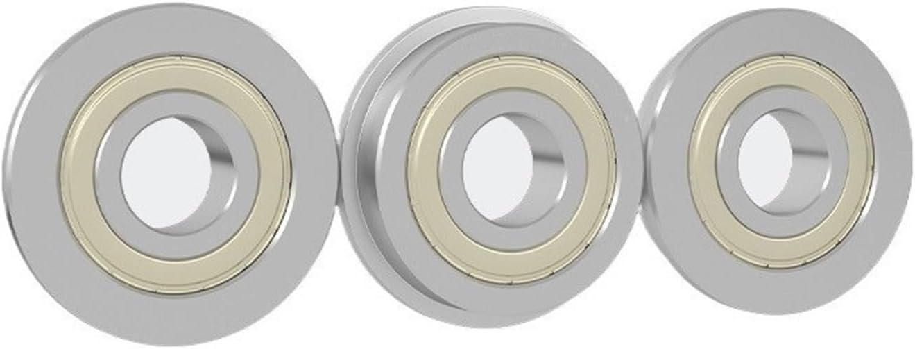 5pcs Flange Ball Bearings F6700/F6701/F6702/F6703/F6704/F6705 ZZ P5 Miniature Flange Bearing(F6700ZZ 10x15x4mm)