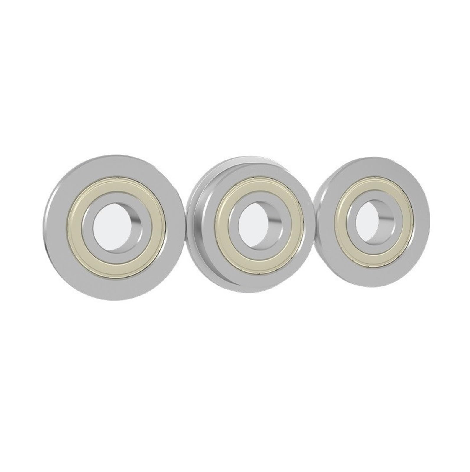 DINGGUANGHE 5pcs Flange Ball Bearings MF52/MF62/MF63/MF74/MF83/MF84/MF85 ZZ P5 Miniature Flange Bearing (Size : MF62ZZ P5)