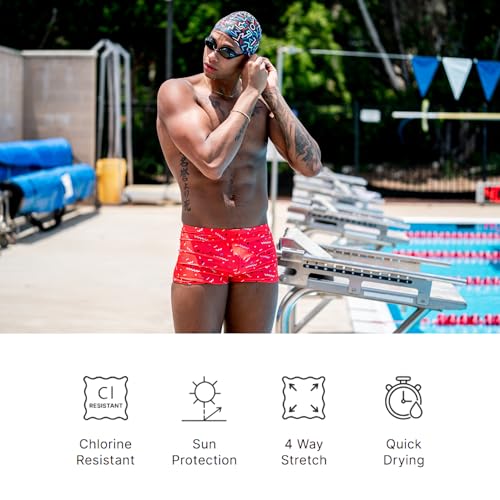 Sporti Mens Square Leg Swimsuit - Men's Lap Swimming Suits - Competitive Swimsuit Men for Lap Swimming4