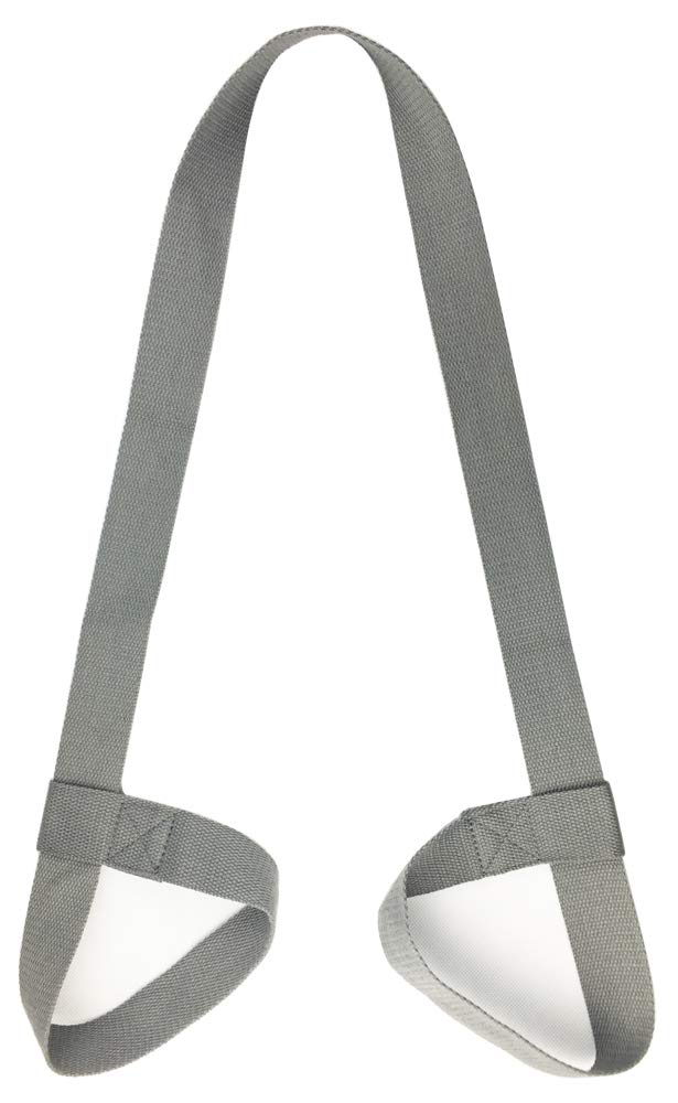 Riarbronee Grey Yoga Mat Carrying Strap Sling，Adjustable Loops For All Mat Sizes（Mat Not Included） (Grey)