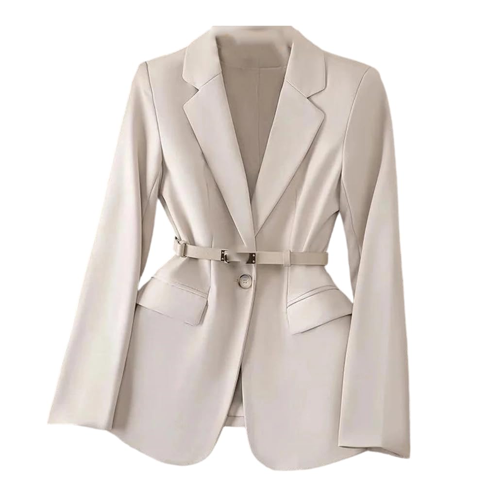 Womens Suit Jacket Spring Fall Temperament Cultivate Oneself Ladies Blazer Coat Trend Versatile Lady Outerwear