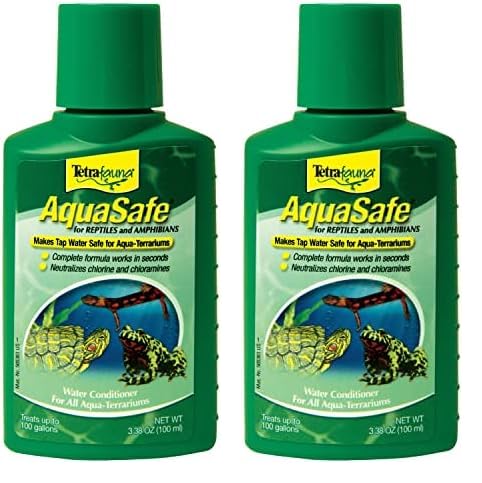 TetraFauna AquaSafe Water Conditioner for Reptiles & Amphibians 3.38oz (75077009) (Pack of 2)