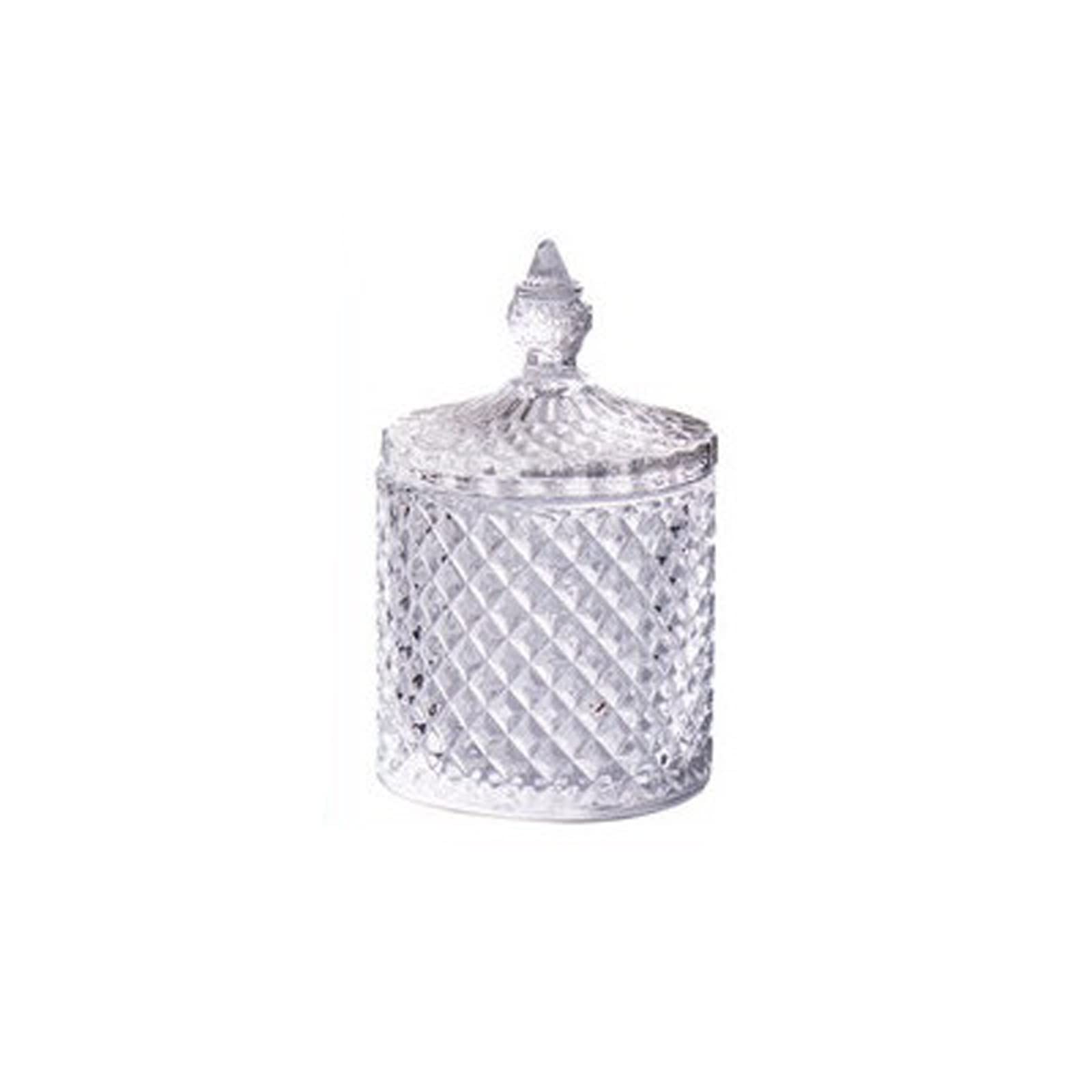 Zuckerschale Kristallglas Zucker Schüssel Süßigkeiten Tasse Kreative Wohnzimmer Candy Jar Getrocknete Obst Platte Zuckerschale Fruchtbecher mit Deckel Schmuckschatulle Zuckerdose ( Color : 004 )