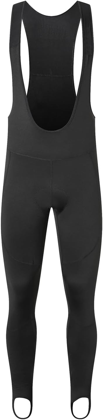 YKYWBIKE Cycling Bibs Men Thermal Bike Pants for Men Winter Cycling Bib Pants Fleece Padded Riding Tights Biking Stirrup Pant - Image 3