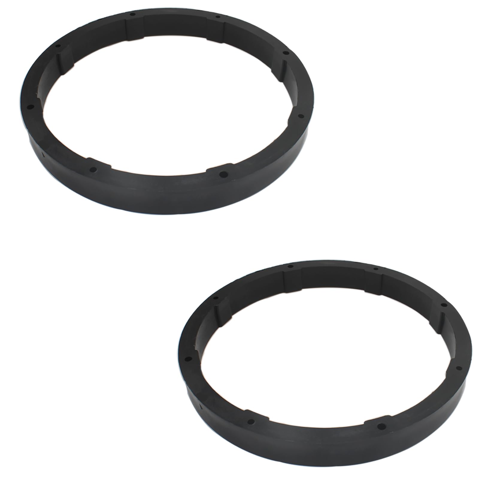 2pcs 6.5" Speaker Spacers Universal Car Audio Speaker Soild Pad Subwoofer Mid Range Custom Installation Mounting Adapter(Black)