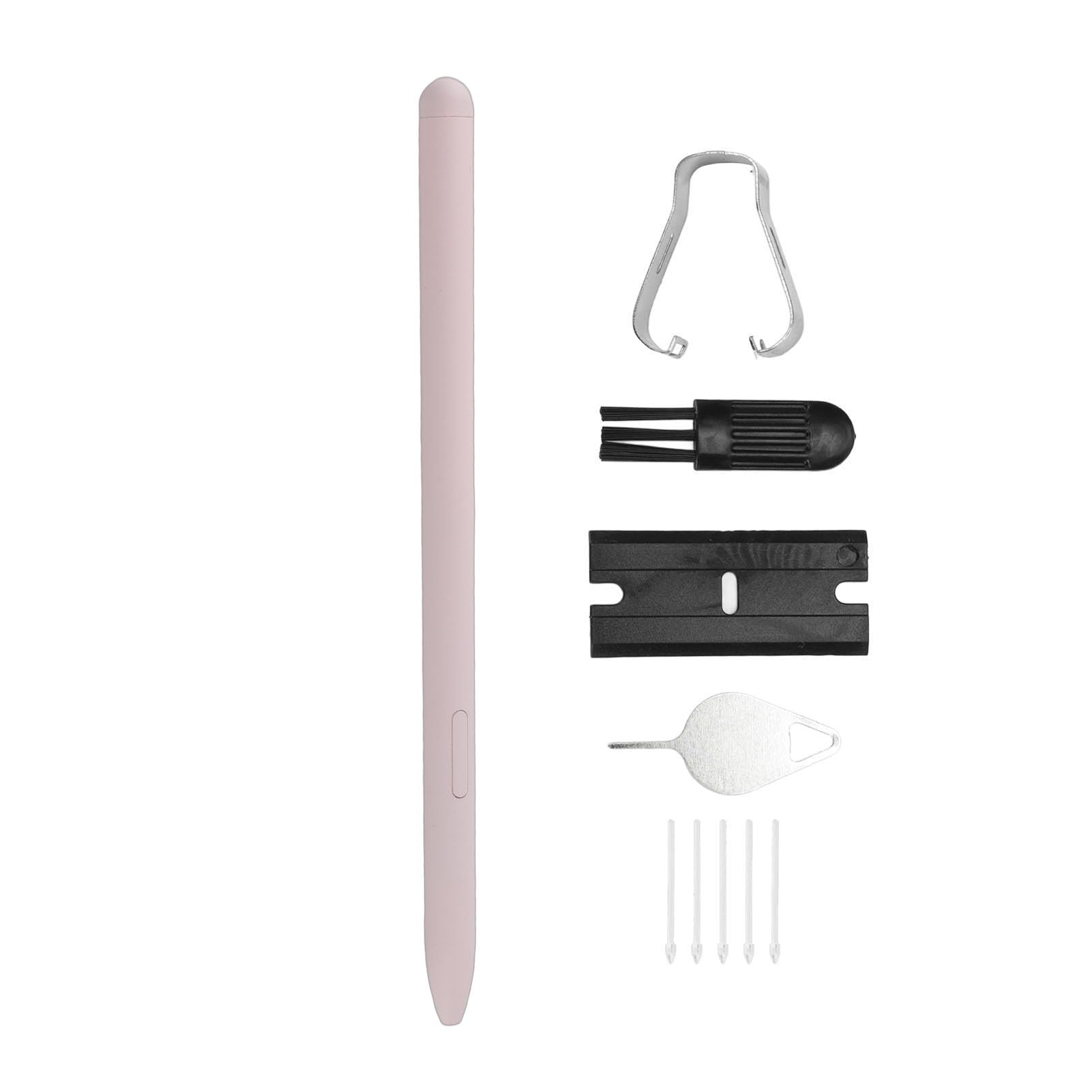 Lápiz Stylus de Repuesto Tab S6 Lite Lápiz Digital Alta Sensibilidad Escritura Suave Estabilidad Profesional con Kit de 5 Puntas para Tableta SM P610 P615 de 10.4 Pulgadas (Rosada)