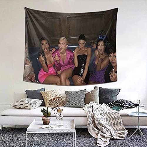 Shenghengyu Kardashians-Tapestry Wall Hanging Room Art Home Decoration Gift Bedroom Decor Living Room Door Curtain Balcony 60*51 In