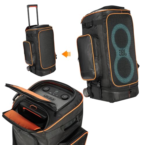 Jeachan Rugged Speaker Bag Carry Case Compatible With JBL Party Box 320, Portable Carry Bag Backpack