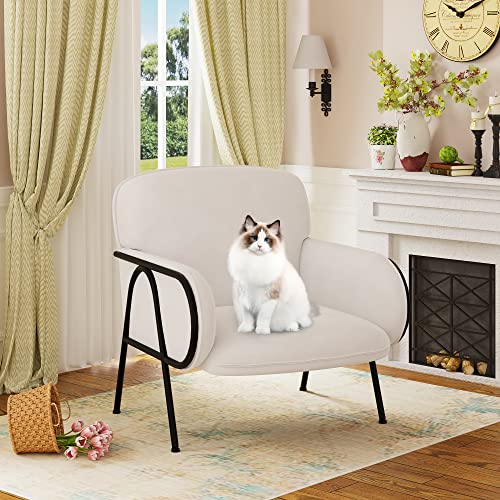 Sillón Plegable Terciopelo Beige miniatura 6