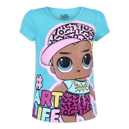 L.O.L. Surprise! Girls Short Sleeve Shirt 4 Pack for Little and Big Kids2