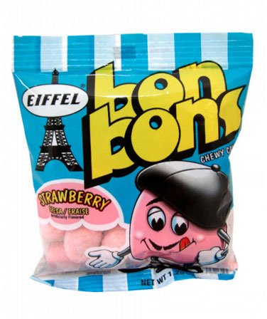 Bon Bons - Strawberry, bolsa 1.25 oz, 24 unidades