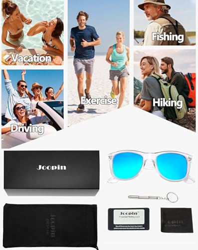 Image of Joopin Square Sunglasses Polarized UV400 Designer Sun Glasses Men Women