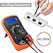 Proster Digital Multimeter with Backlight LCD Display for AC DC Voltage, DC Current, Resistance, Transistor HFE, Diode, NPN Transistor, Continuity Test