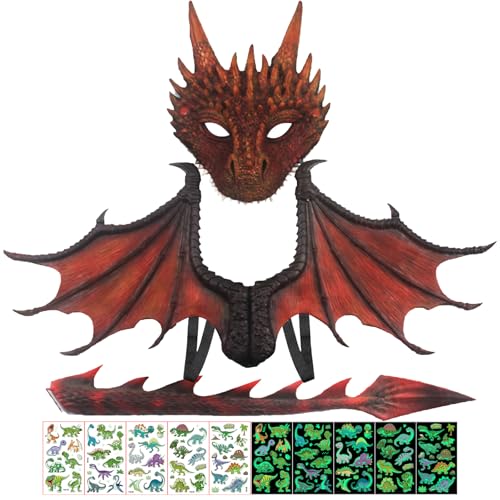 【 6 vivaci varianti di colore 】 Scegli tra verde foresta, nero-grigio, rosso lava, blu lago, rosa arcobaleno e arancione. Ogni set è unico e ideale per costumi senza denti da donna, uomo e bambino.