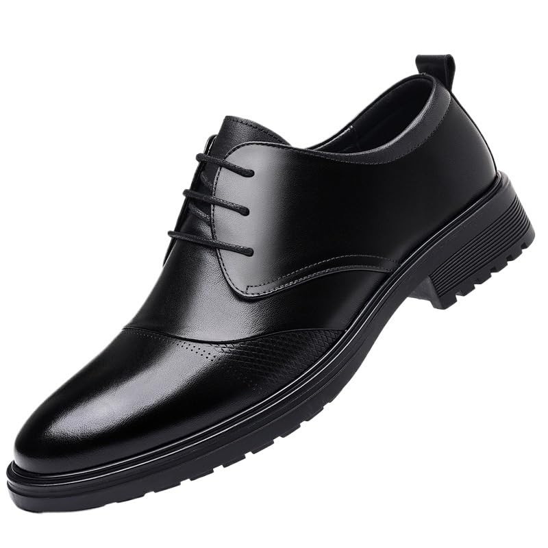 Mens Fashion Lace-up Leather Oxford Shoes Office Work Wedding Business Dress Shoes for Men