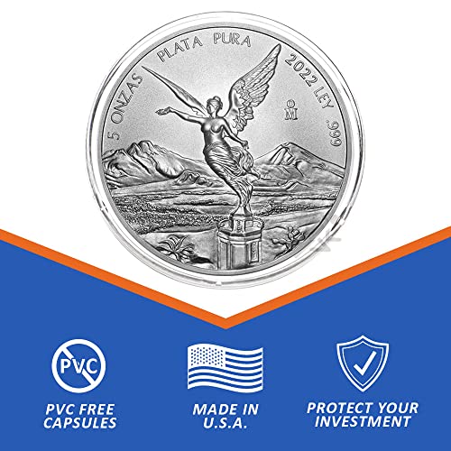 15 Portadores de Monedas Silver Libertad 5oz con Tubo Negro miniatura 2
