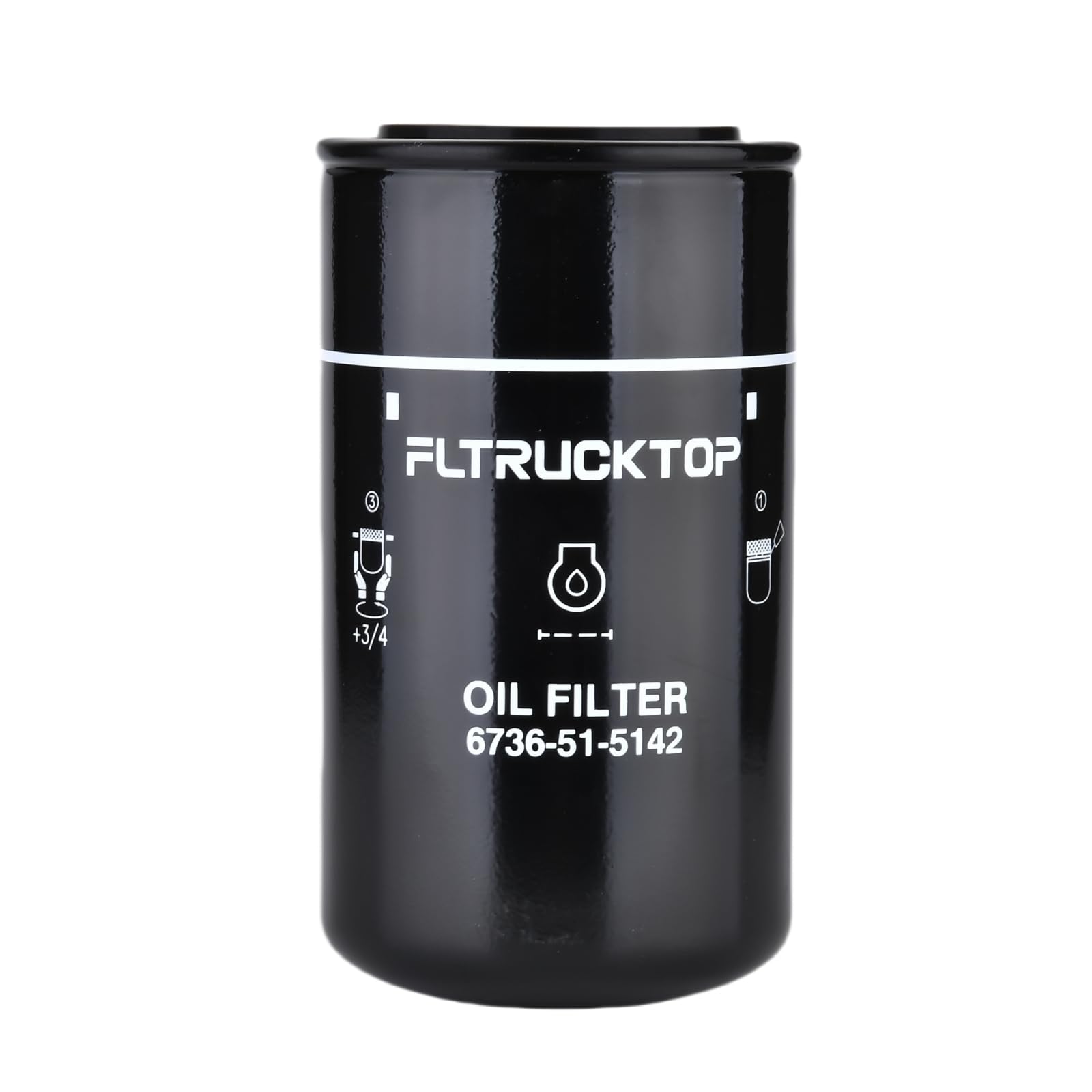 Amazon | FLTRUCKTOP 6736-51-5142 オイルフィルター 互換品 コマツ