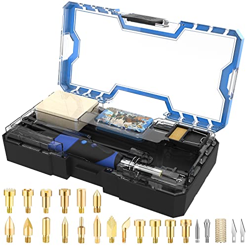 image for AOUTK 72 pcs Wood Burning Kit Professional Pyrography Wood Burning Too