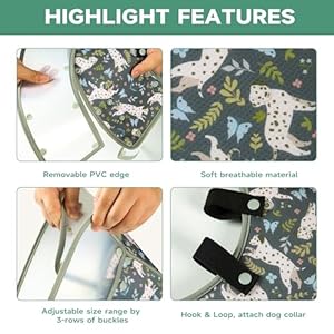   Soft-Dog-Cone-Collar-After-SurgeryClear-Padded-CollarE-Collars-for-Dogs-to-Prevent-Licking-Wound-Adjustable-Dog-Recovery-Collar-for-Large-Medium-Small-DogElizabethan-Collar-M