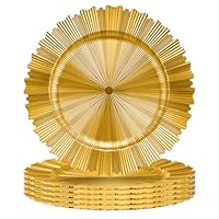 Amazon.co.jp: ゴールドチャージャープレート6個セット:感謝祭や