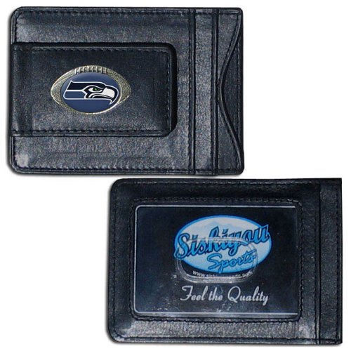 Image of NFL Leather Money Clip Cardholder