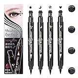 Sello de doble extremo: un lado es para lápiz delineador de ojos, el otro lado es para delineador de ojos alado. Proporciona maquillaje de ojos multifuncional y te permite completar el maquillaje de ojos con una sola herramienta.