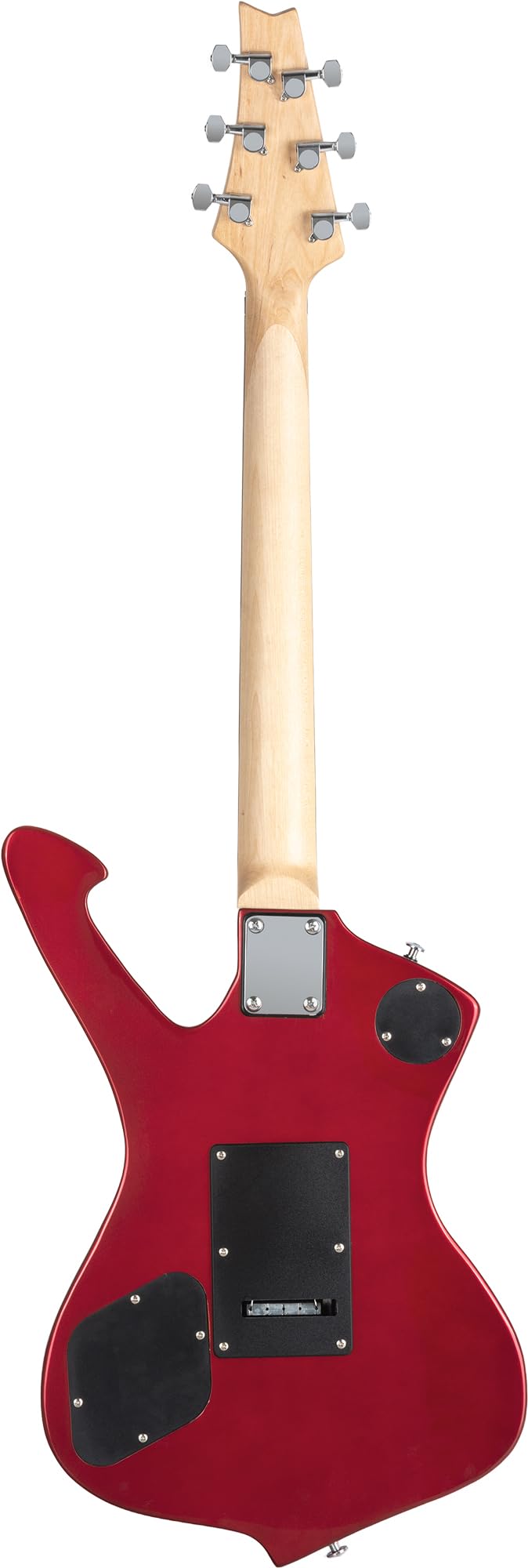 Rocktile Sidewinder E-Guitar, Modello: Sidewinder, Corpo: Tiglio, Scala: 25 | Manico: Acero avvitato, 2 Humbucker Pickup, 22 Tasti Medium Jumbo, 5" (648 mm), Tastiera: legno duro selezionato, Inlay: Dot