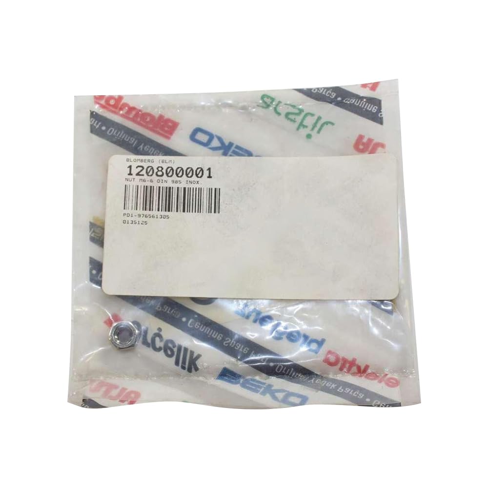 ForeverPRO 120800001 Nut M6-6 Din 985 Inox. for Blomberg Appliance