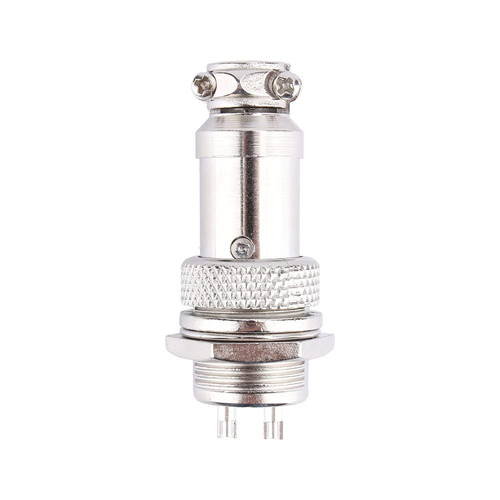 Set Connettore Aviazione Spina 2 Pin GX16 Connettore del Cavo di Aviazione Metallo a Vite Maschio, Connettore 2 pin Maschio Femmina