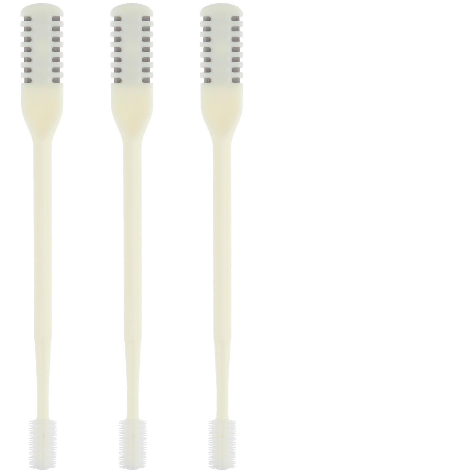 3Pcs 2-in-1 Nasal Hair Cutter Nostril Hair Remover Tool Portable Manual Mens Nose Hairs Trimmer Suitable for Men