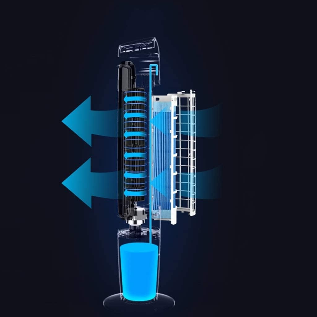 Air Coolers Evaporative Coolers Humidifier Air Conditioner Whit Remote Control Misting Evaporativ Portable Small Fan and Bladeless Noiseless Fan for Office Dorm Room