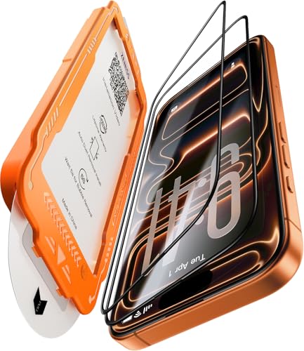 NeverBreak 9H+ Hardness for iPhone 17 Pro Max Screen Protector 12FT Military Grade Protection (Scratch, Shatter, Drop Resistance) Tempered Glass Full Edge Coverage 6.9', 2 Pack with De-Bubble Card