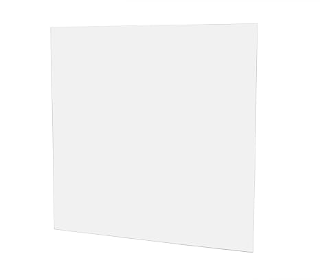 Acrylic Clear Plexiglass Cast Sheet 1/4 x 24 x 24 Nominal