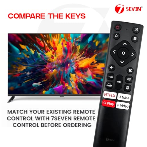 Image of 7SEVEN Compatible with Nokia Tv Remote Control Original Suitable for FHD UHD OLED 4K Smart Android Television Without Voice Command and No Google Assistant Feature - Match Remote Exactly