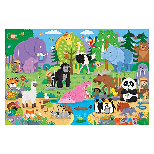 Galt, Giant Floor Puzzle - Who's Taller?, Floor Puzzles for Kids 30 piece Puzzle, Ages 3 to 6 years Plus, Vibrant Colors, 60 cm x 90 cm - Image 2