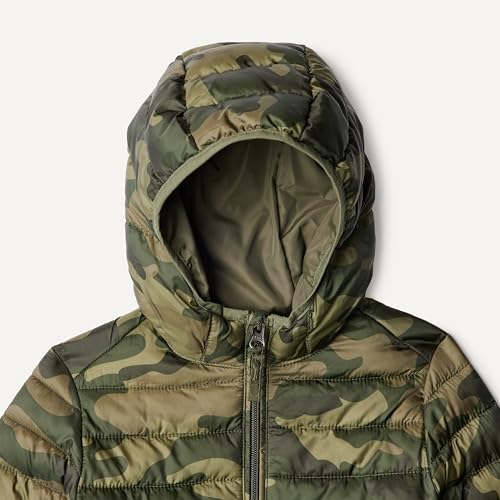 Image of Amazon Essentials Boys and Toddlers' Lightweight Water-Resistant Packable Hooded Insulated Puffer Jacket
