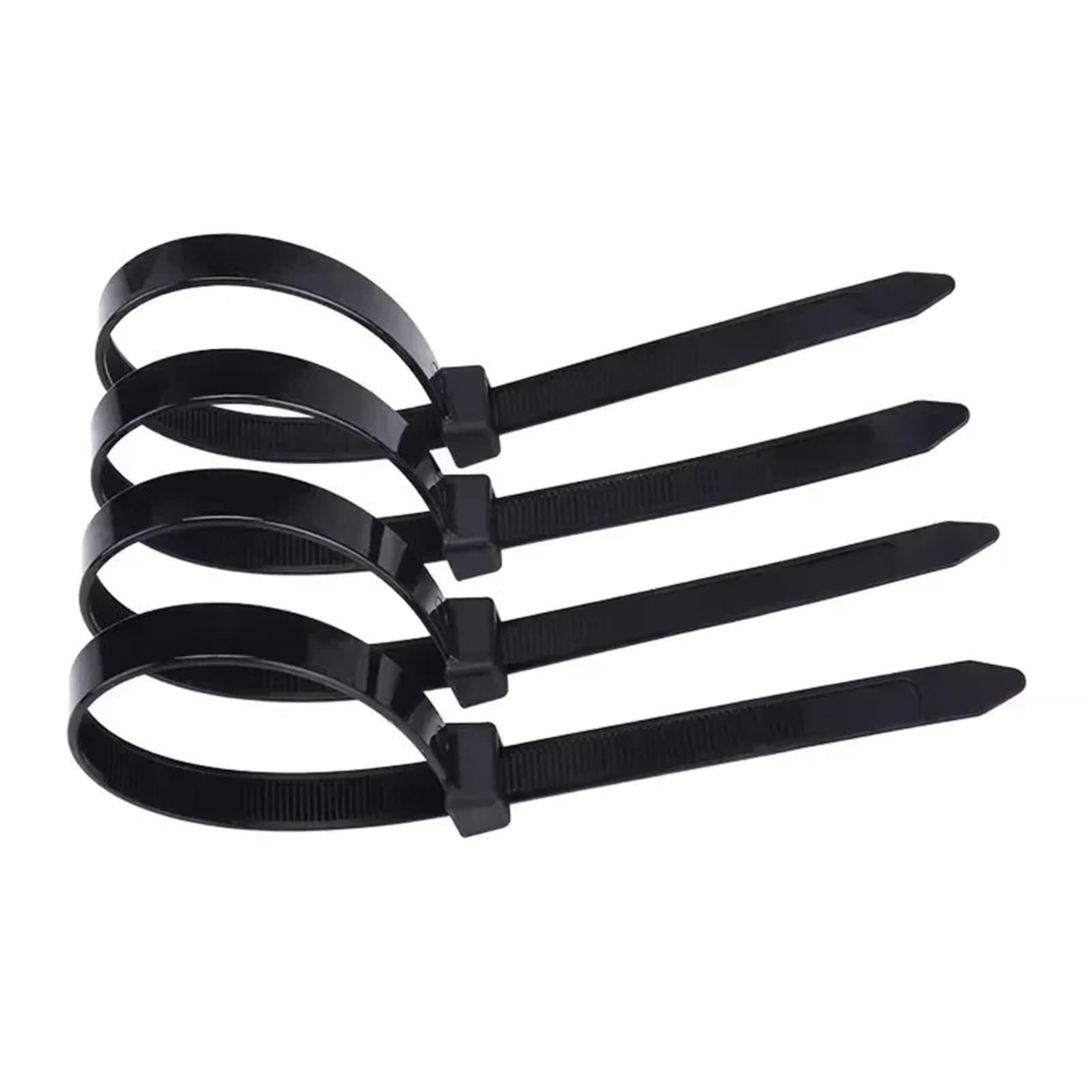 Gbrcen One Color Cable Ties 500Pcs 3.5X200mm Self-Locking Plastic Nylon Tie