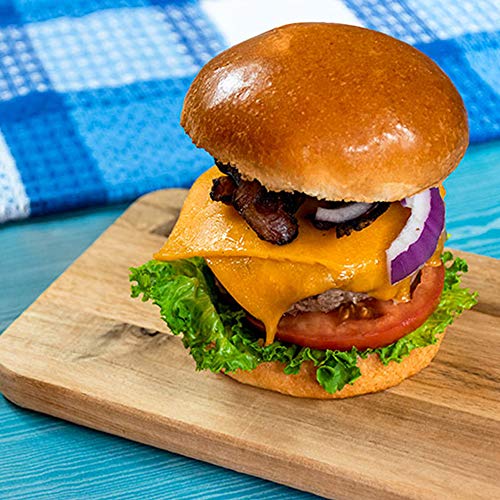 bakerly Brioche Burger Buns Pack of 2, 4-Count (8 Total Brioche Burger Buns)
