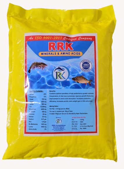RRK Minerals and Amino ACIDS - Growth Booster for All Types of Fish.. 10kg Bag (B08JTJHC62) Amazon Price History, Amazon Price Tracker