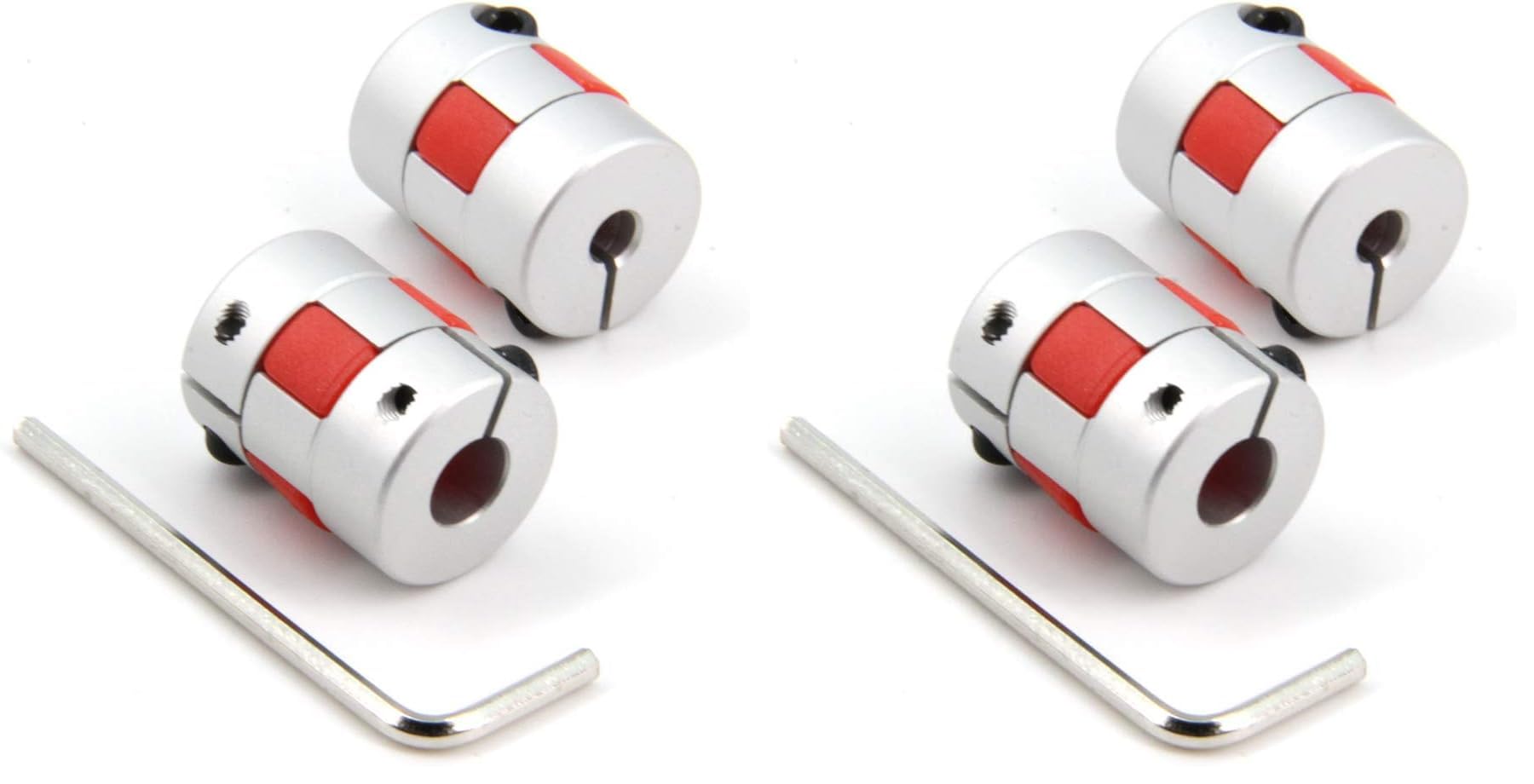 Flexible Shaft Couplings - 8mm Plum Connectors for CNC & 3D Printers -13