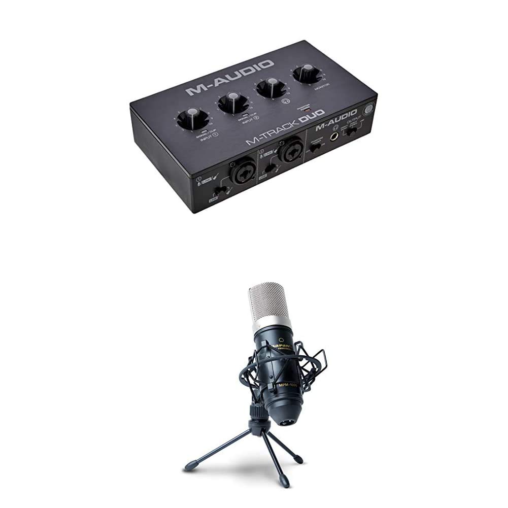 Buy MAudio Recording, Streaming and Podcasting Bundle MTrack Duo USB Audio Interface, BX3