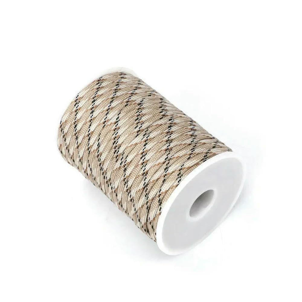 Abschleppseil, 7-Kern 550 Paracord 4mm Fallschirmschnur 30M-100M Outdoor Camping Survival Seil Kit(03,100M)