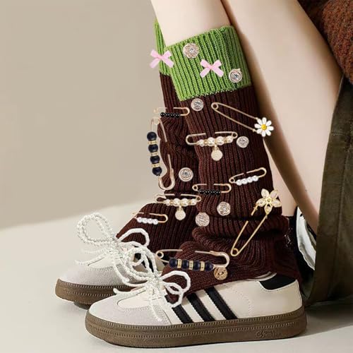 Shoe Charms for Sneaker Fashion Charm for Socks Junk Socks Charms Safety Pins Brooches and Pins for Women Jewelry Charm Kit Suitable for Christmas Gifts2