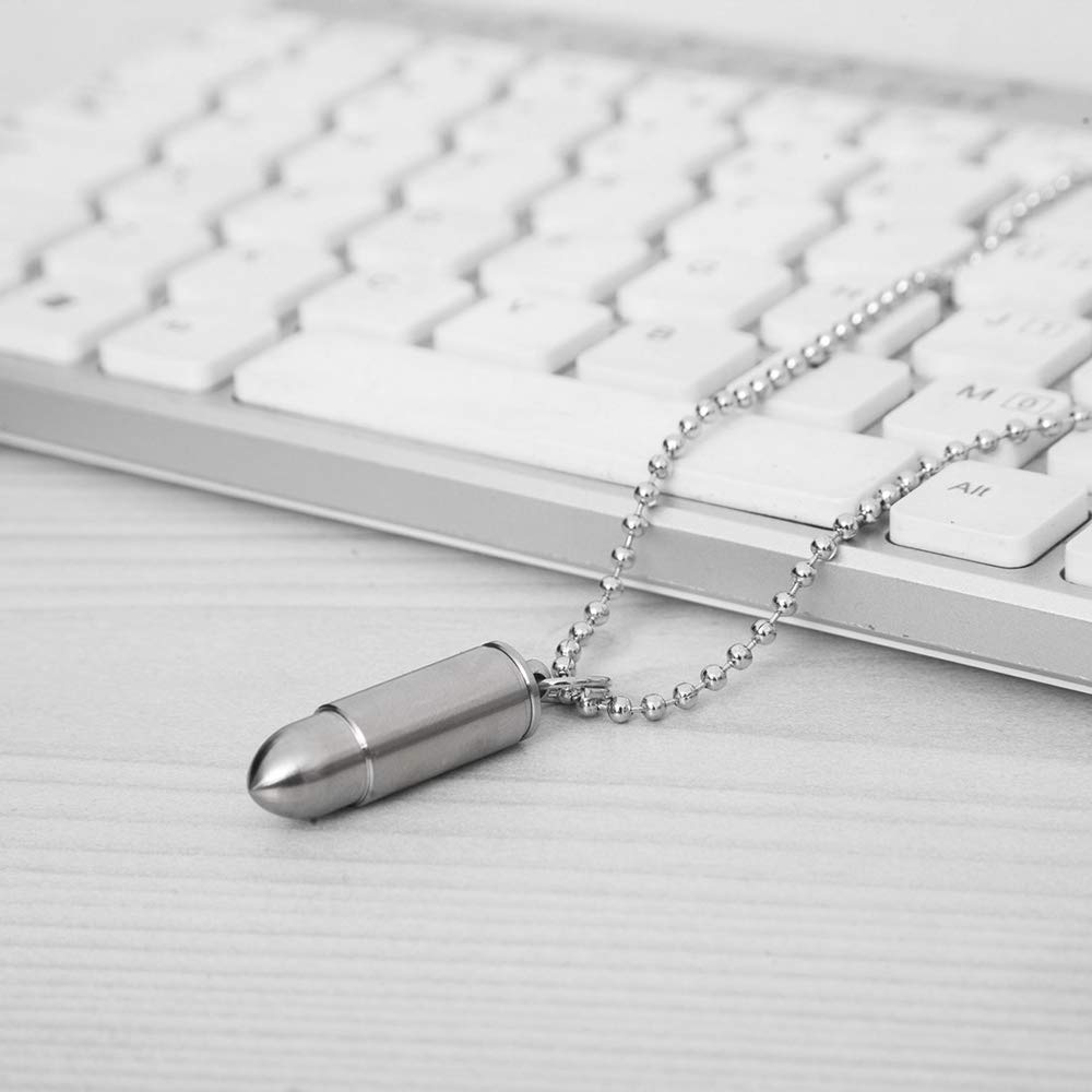 Porte-clés Pendentif Pilulier étanche En Laiton Massif - Créatif Et Original