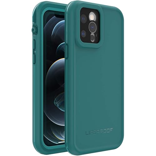 LifeProof FRĒ SERIES Waterproof Case for iPhone 12 Pro - FRĒE DIVER (OCEAN DEPTHS/PEACOCK BLUE)