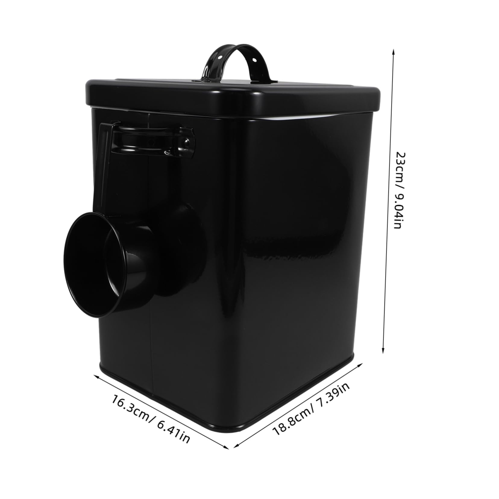 PRETYZOOM Contenedor de Almacenamiento Metálico con Cuchara Recipiente Hermético con Tapa Contenedor Multifunción para Alimentos de Cocina para Guardar Arroz Harina y Otros Ingredientes la D