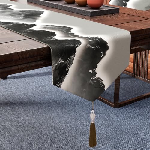 テーブルランナー テーブルセンター ブリッジランナー ゴールド レトロ 撥水 防油 防滑り 和風 モダン テーブルクロス シンプル 幅広 商品21 テーブルランナー テーブルセンター 綿麻製 刺繍 おしゃれ シンプル 32*140cm マット センター ク